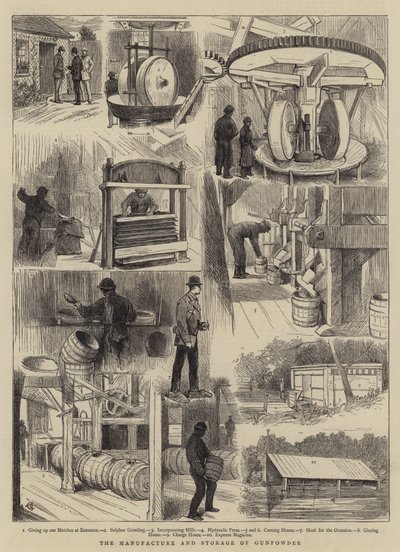 火薬の製造と保管 作： Alfred Chantrey Corbould